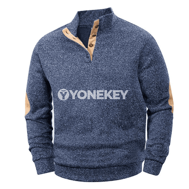 Erkekler üçin uzyn ýeňli gündelik sweatshirt, ýeňil we dem alýan