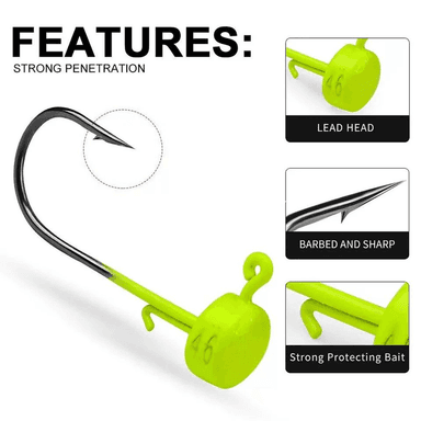 Ned Rig jig başlyklary, 5 sany — 2.8g/3.5g/4.6g/7g