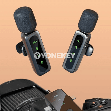Lenovo simsiz lavalier mikrofon, gaýtadan zarýad berilýän, ýazgy we stream üçin