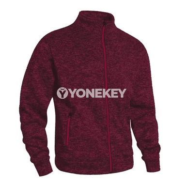 Erkekler üçin ýyly fermuarly gündelik jaket, sport görnüşli daşky geýim