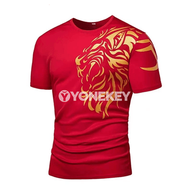Trend ýolbarsly 3D çap erkek futbolkasy, çalt guradyjy sport modeli