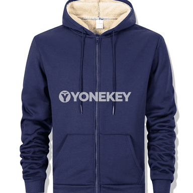 Gyş üçin ýyly fleece erkek zipli kapýuşonli switer