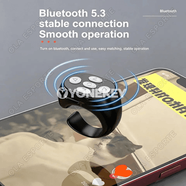 Bluetooth bilen dolandyrylýan akylly halka, sahypa öwüriji