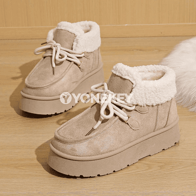 Zenanlar üçin gyş ädikleri, ýyly plush astarly, bagly