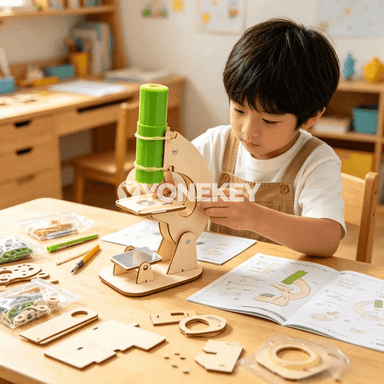 Çagalar üçin DIY mikroskop modeli, ylmy okuw oýunjagy