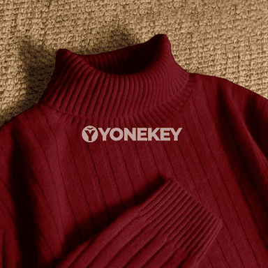 Erkekler üçin ýyly boýunguşly triko switer, rahat gündelik model