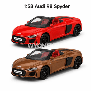 Audi R8 Spyder 1:58 metal model awtoulag, kolleksiýa üçin oýunjak