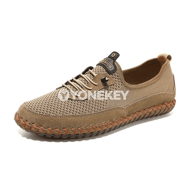 Erkekler üçin ýeňil, dem alýan gündelik loafers köwüşler