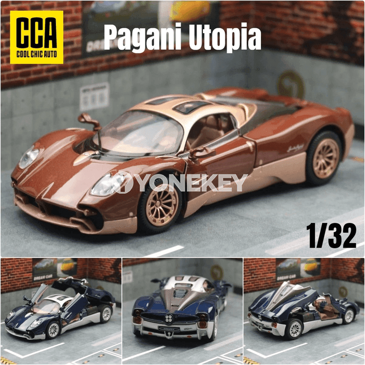 Pagani Utopia 1:32 metal awto modeli, ýagtylykly we sesli