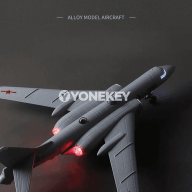 Harby uçar modeli, sesli we ýagtylykly metal kolleksiýa oýnawaç