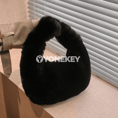 Ýumşak tüýli kiçi sumka, zenanlar üçin gündelik tote modeli