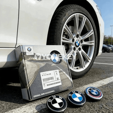 BMW 50 ýyllyk disk merkezi gapagy — 4 sany, 56/68 mm, ýüzýän görnüş