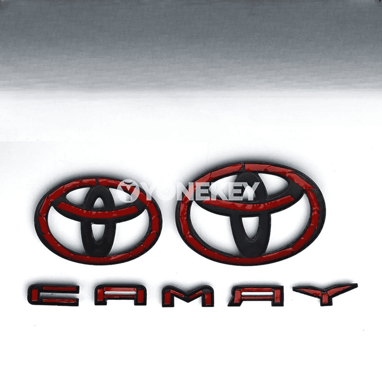 Toyota Camry 2024-2025 üçin 3 bölek glossy gara emblem toplumy