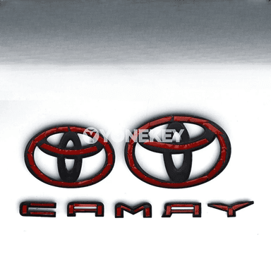 Toyota Camry 2024-2025 üçin 3 bölek glossy gara emblem toplumy