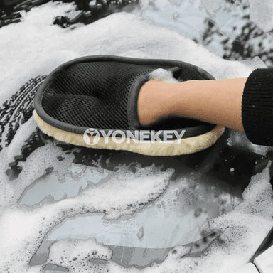 Awtoulag ýuwmak üçin mikrofiber ellik, ýumşak we galyň