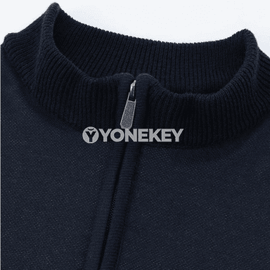 Erkekler üçin zip boýunly gündelik switer, S-XXL