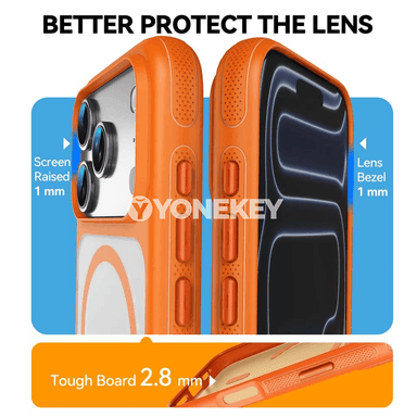 iPhone 12-17 üçin MagSafe magnitli premium telefon gapagy