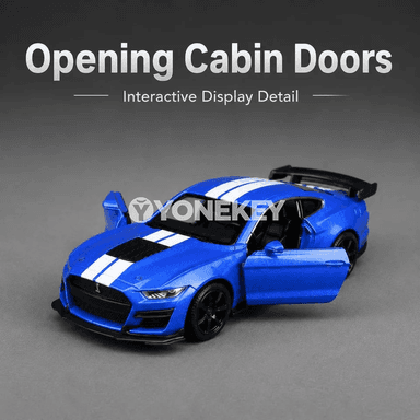 1:38 Ford Mustang Shelby GT500 model maşyny, kolleksiýa üçin