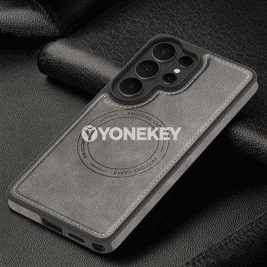 Samsung Galaxy üçin retro deri magnitli gaby