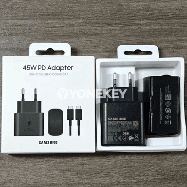 Samsung 45W USB-C çalt zarýad beriji adapter, Galaxy üçin