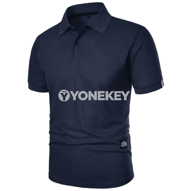 Erkekler üçin ýeňil, gysga ýeňli polo köýnek