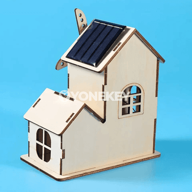 Gün energiýaly öwrediji dülgüt öýleri, DIY 3D agaç gurluşyk modeli
