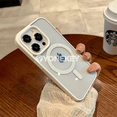 iPhone 11–16 üçin magnitli açyk silikon galyplı kover