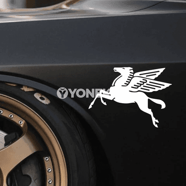 Porsche, BMW, Audi üçin döredijilikli Pegasus awto stikeri