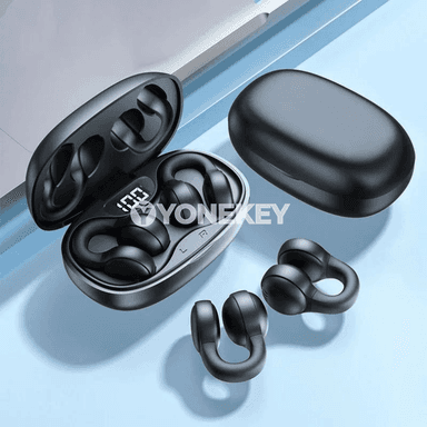 Bluetooth simsiz gulaklyklar, klip görnüşli, mikrofonly, güýç görkeziji