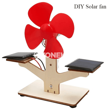 Gün panelli fansy — çagalar üçin DIY ýygnama öwrediji model