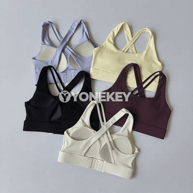 Zenanlar üçin çalt gurýan sport bra — ýoga, fitnes we pilates üçin