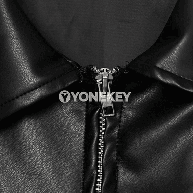 Zenanlar üçin gara ýeňil jaket, uzyn ýeňli, şäher stili