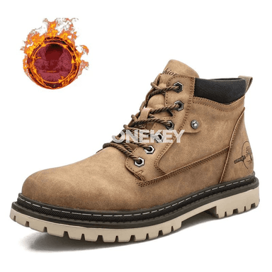 Gyş üçin ýyly erkekleriň ankle botinkalary, suwa çydamly