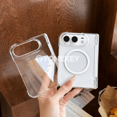 iPhone Duo üçin magnitli açyk gorag gapagy, berk we inçe