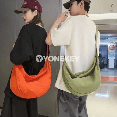 Zenanlar üçin giň göwrümli kanwa egin we crossbody sumka