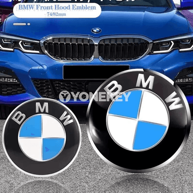 BMW ulagyon belgisi 74/82 mm – kapot we bagaj üçin emblem