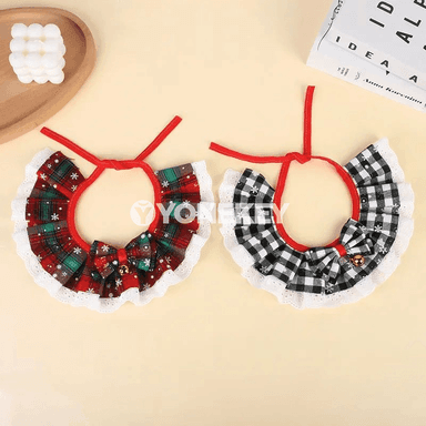 Täze Täze ýyl pişik ýakasy jaňly — ownuk itler üçin ýumşak bandana
