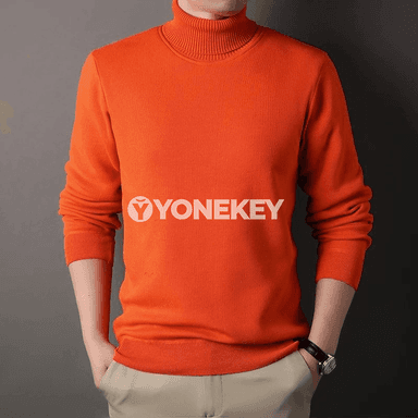 Erkekler üçin ýyly gyş switeri, ýokary boýunly, ýumşak fleece