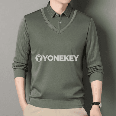 Erkekler üçin ýyly fleece köýnek, uzyn ýeňli, gyş üçin rahat üst eşik