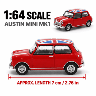Austin MINI Cooper MK1 1:64 klassyk metal model awtoulag
