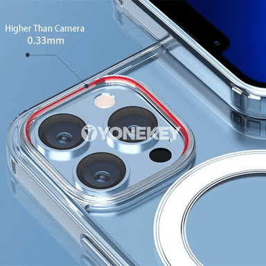 MagSafe üçin simsiz zarýadly açyk akril örtük iPhone üçin