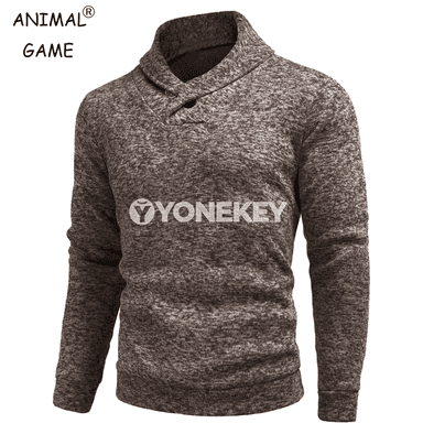 Güýz-gyş üçin uzyn ýeňli, ýokary boýunly erkek switeri