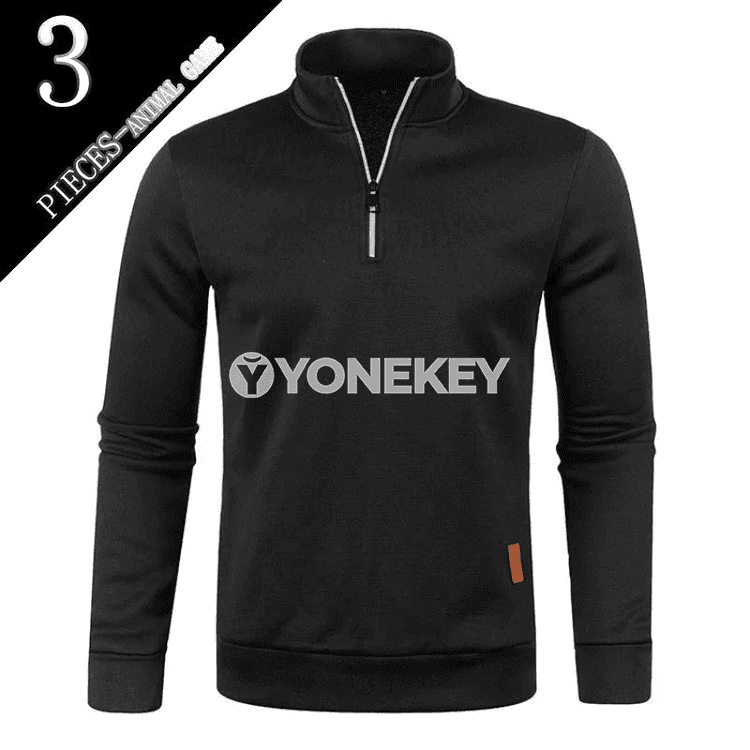Erkekler üçin ýeňil zipli sport sweatshirt, ýaz- güýz üçin