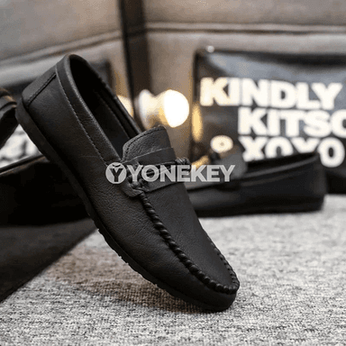 Erkekler üçin rahat mokasin köwüşler, gündelik slip-on model