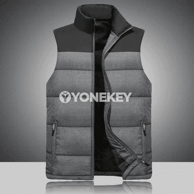 Erkekler üçin ýyly pamykly ýeňsiz ýelek, şäherçe stil