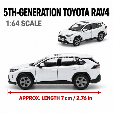 1:64 Toyota RAV4 metal SUV mini awtoulag modeli