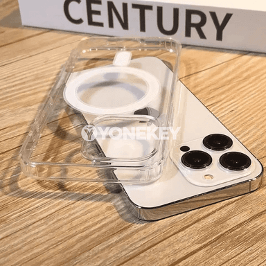 MagSafe üçin simsiz zarýadly açyk akril örtük iPhone üçin