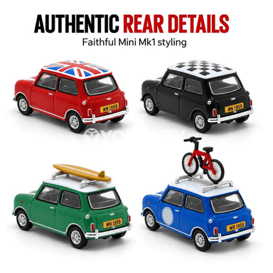 Austin MINI Cooper MK1 1:64 klassyk metal model awtoulag