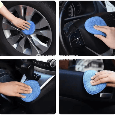 Awtoulag mumy üçin mikrofiber ellik-pad, arassalaýyş gubka