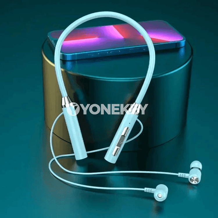 Bluetooth simsiz sport naushnik, magnitli boýunly model